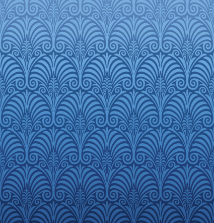 Blue pattern background design vector material