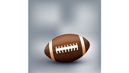 Exquisite football with the ball Vector material