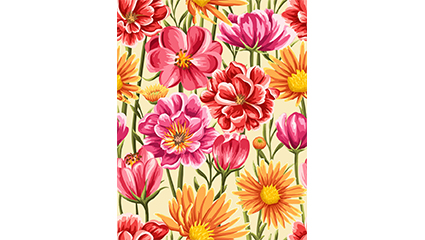 Flowers, bloom seamless background vector material