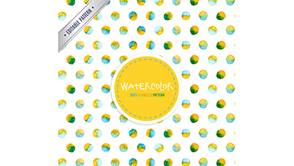 Color watercolor dotted dots seamless background vector