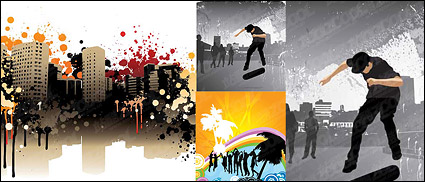 The trend vector illustration material