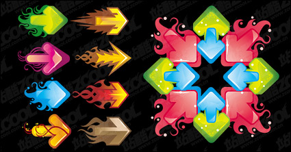 Arrow cool element vector