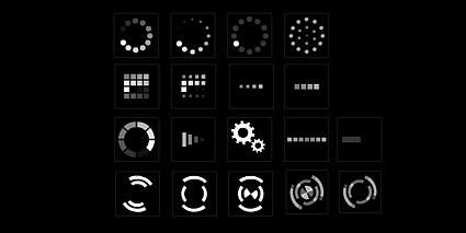 Common loading animation fla source file material