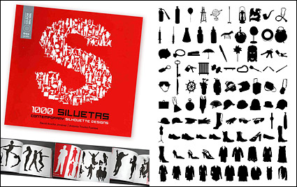 1000 album various silhouette vector material-8