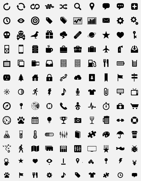 Simple Small Icons Vector 