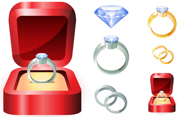 Wedding ring Vector 
