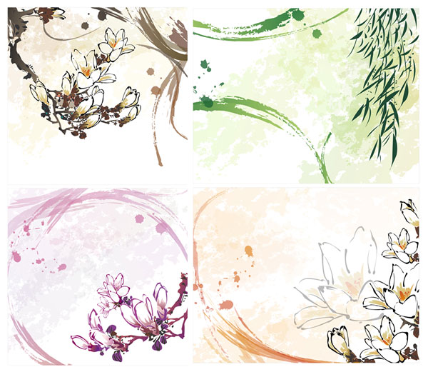 Kapok, willow, willow flower vector 