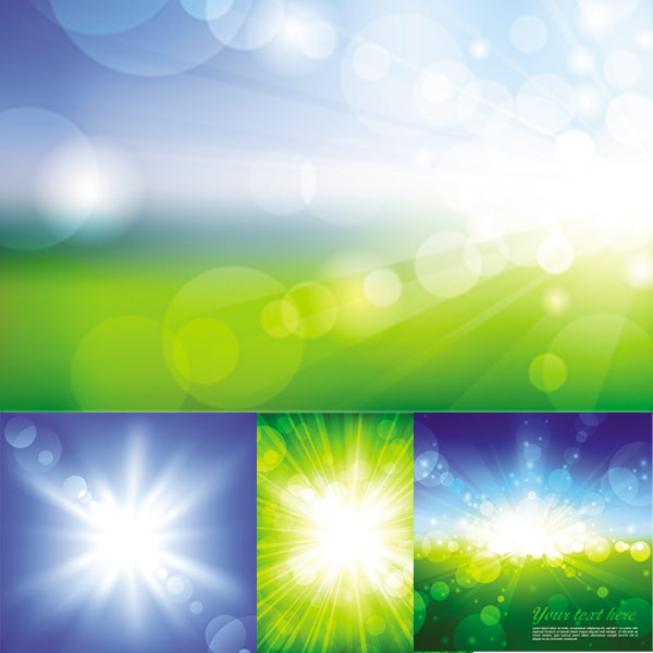 Bursts of light Vector