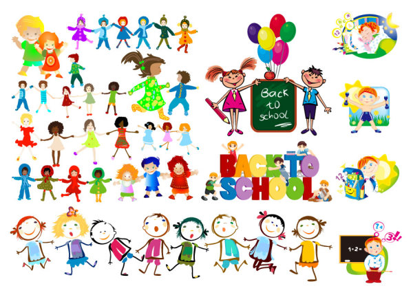 Happy Children Vector