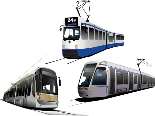 Vector tram