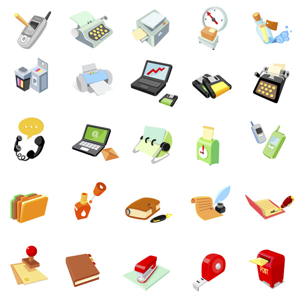 Office Supplies vector icon

