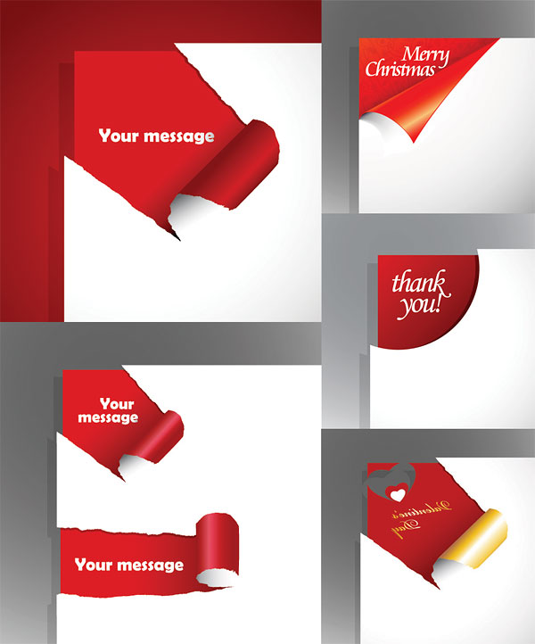 Torn paper vector material