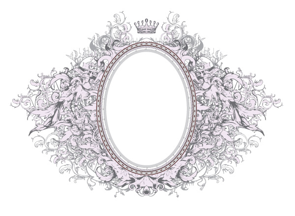 Gorgeous European-style frame - Vector