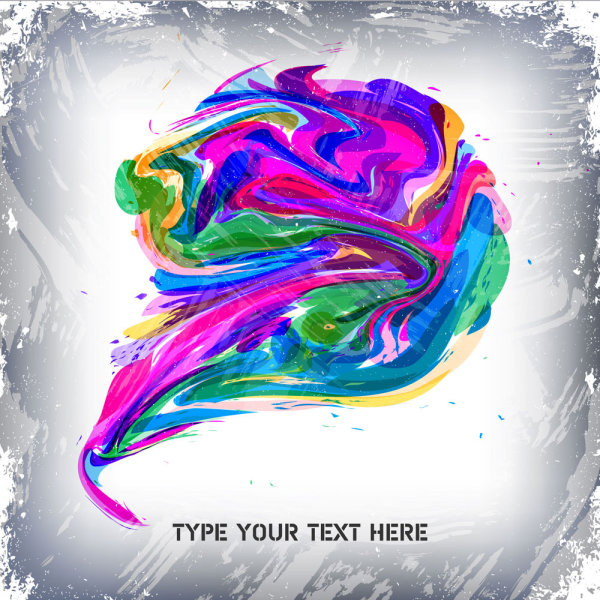 Behind the paint pigment pattern 03 - vector