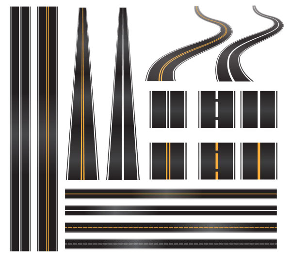 Realistic highway 05-- vector material 