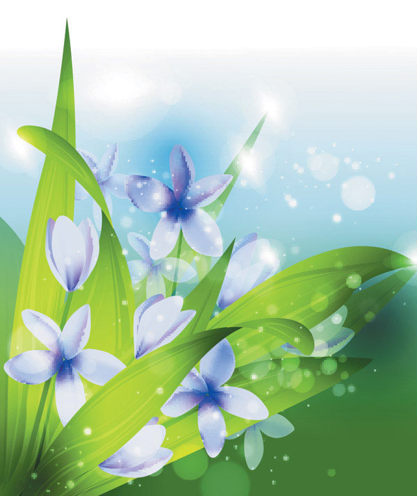 Dream plant vector background material -2
