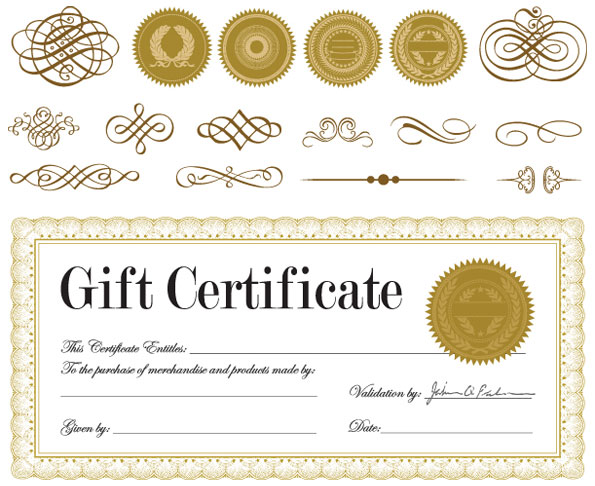 Certificate and badge jewelry box 01 - Vector