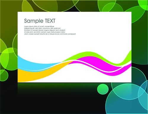 The black background of the colorful pattern vector material -3