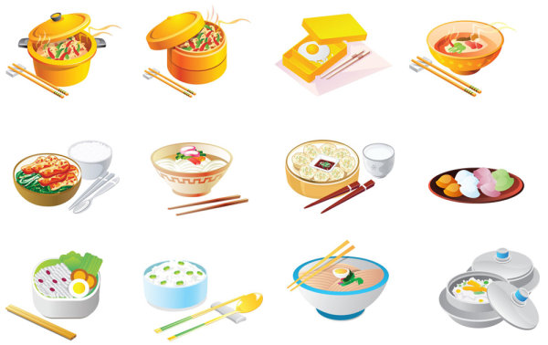 Cartoon food icon - vector