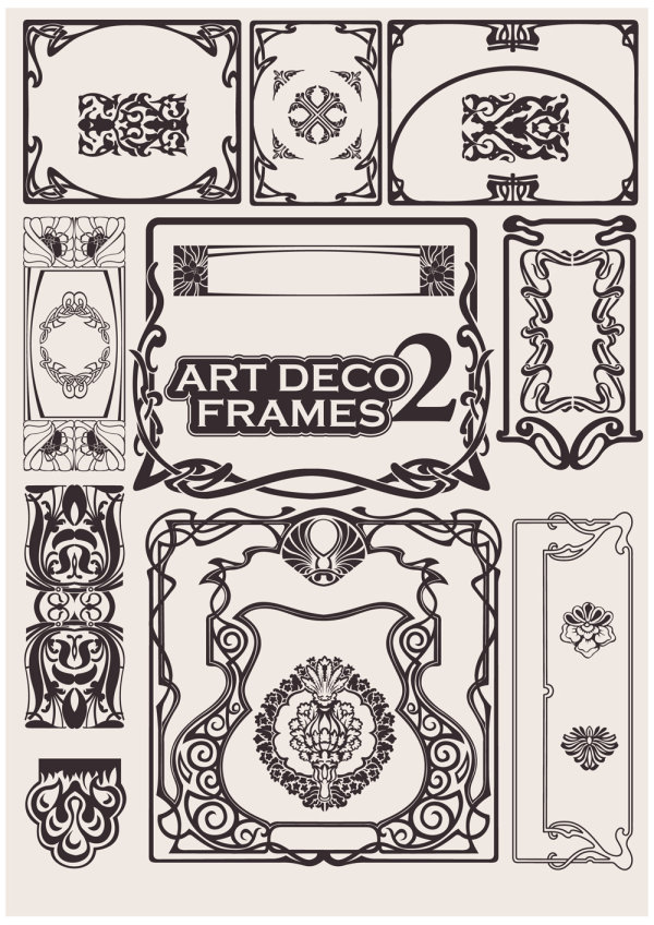 Exquisite decorative pattern background 02-- vector material