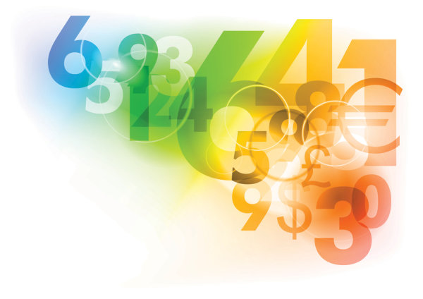 Colorful digital background - vector material