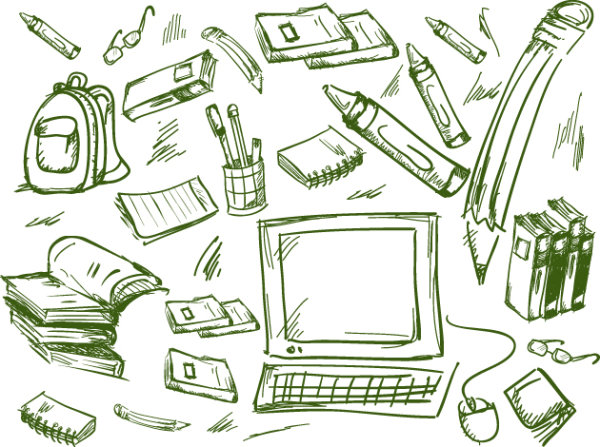 Cartoon hand-painted 02 - vector