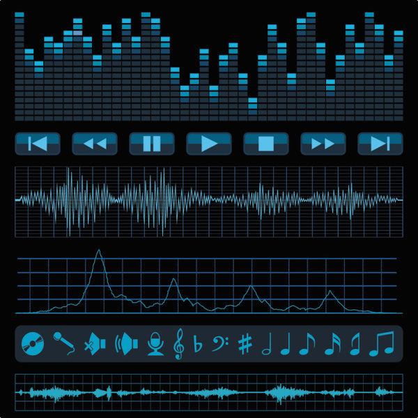 Audio band material 02 - vector