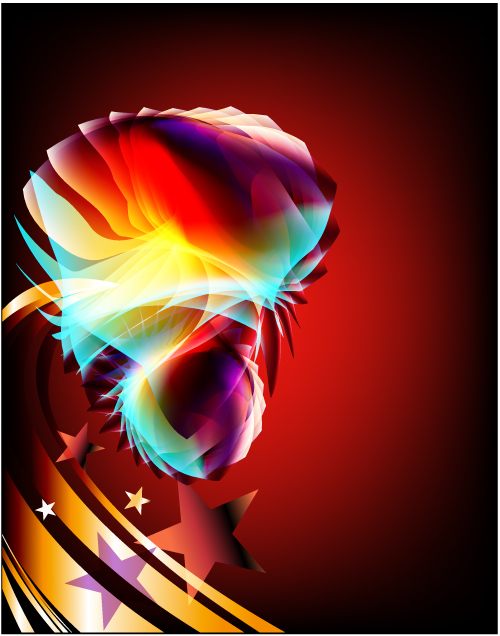 Gorgeous pattern color pattern 05 - vector material