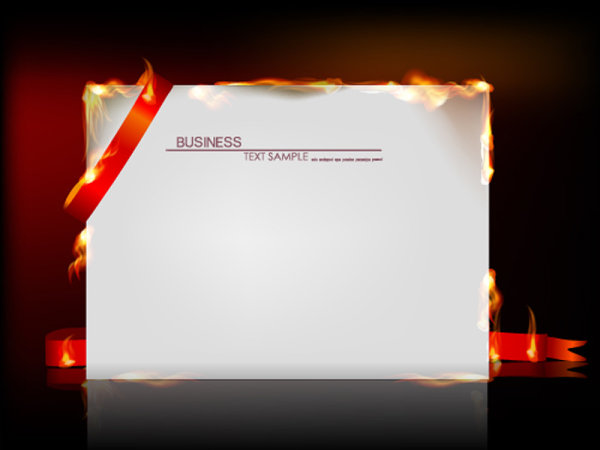 Flame burning paper effect of 01 - vector material