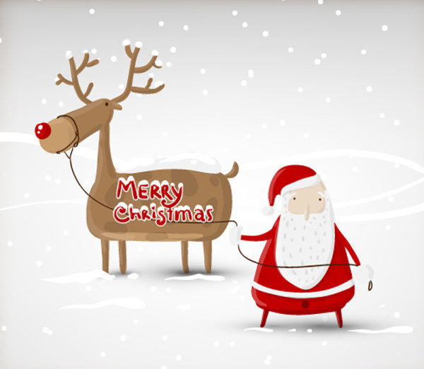 Beautiful Christmas illustrator 03 - vector material