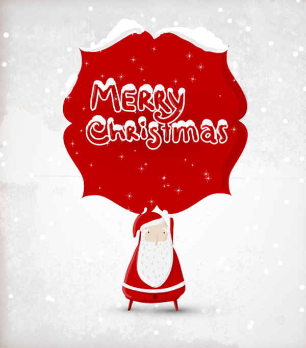 Beautiful Christmas illustrator 04 - vector material