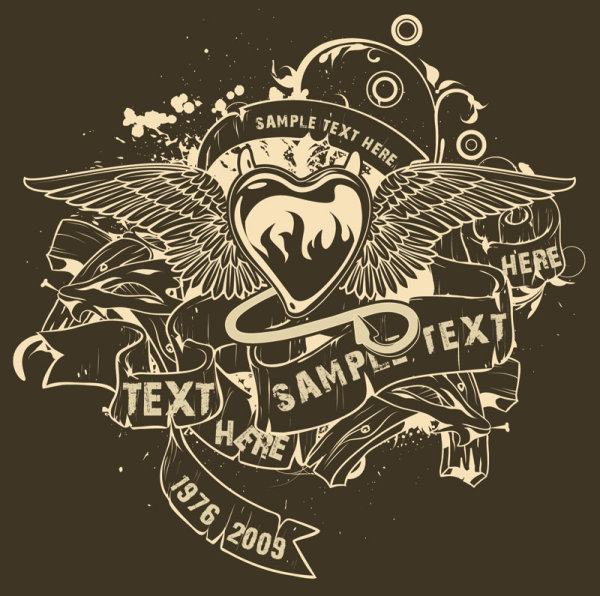 Trend of T-shirt pattern 02 - vector