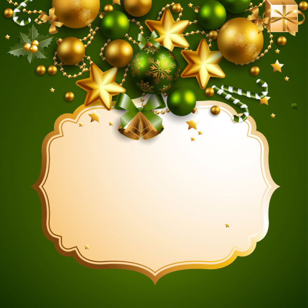 Beautiful Christmas background 02 - vector material
