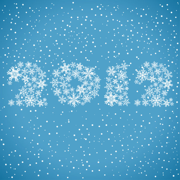 2012 cartoon background 02 - vector material