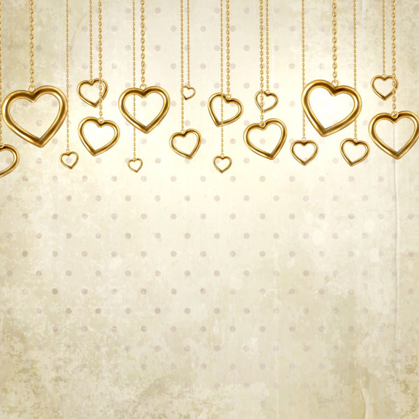 Valentine's Day card background 04 - vector