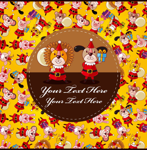 Cartoon animals - vector material