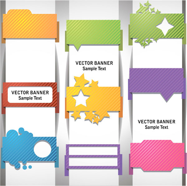 Wrap angle banner 01 - vector material
