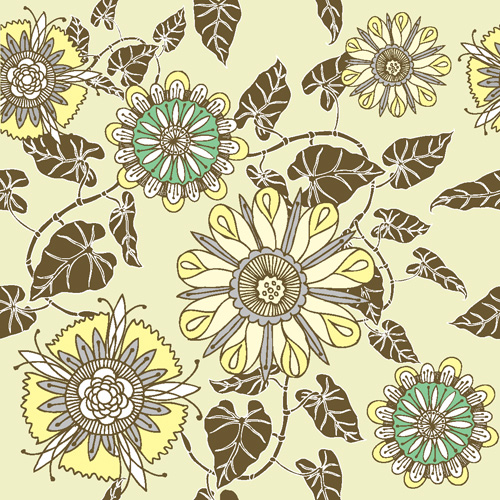 Flower patterns 05 - vector material