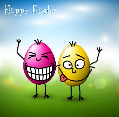 Funny eggs 02 - vector material