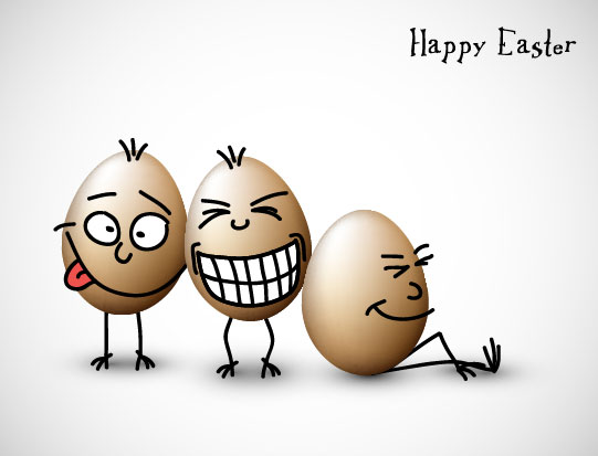 Funny eggs 03 - vector material