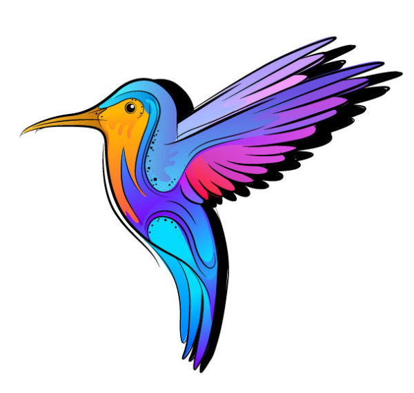 Colorful hand-painted illustrations 05 - vector material