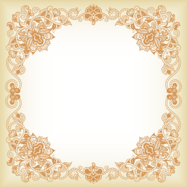 Exquisite pattern border 03 - vector material