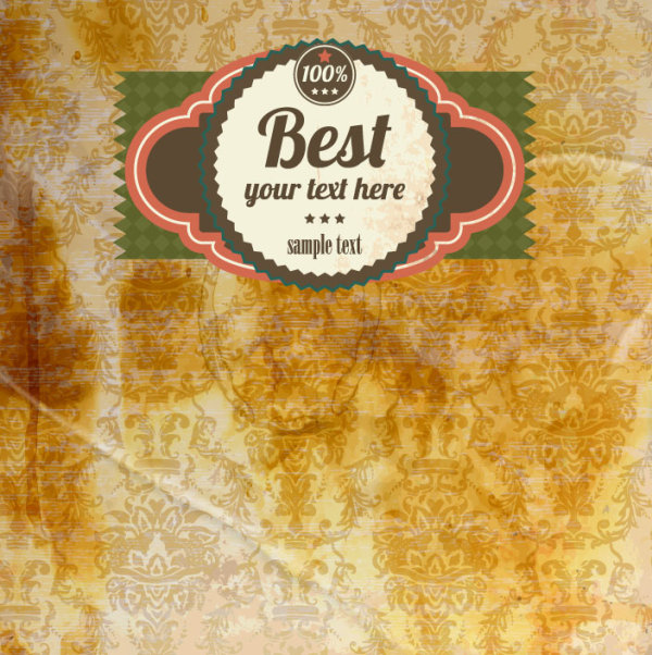 European pattern background 02 - vector material