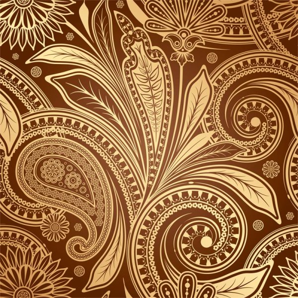 Continental exquisite pattern background 04 - vector material