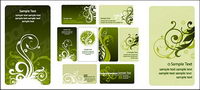 Fashion card template pattern vector