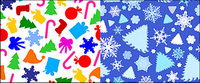 lovely Christmas vector background material