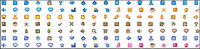 A variety of small icons gif page decorative material