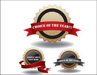 Medal icon vector material