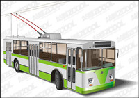 Old tram vector material