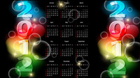 2012 calendar 01 - vector